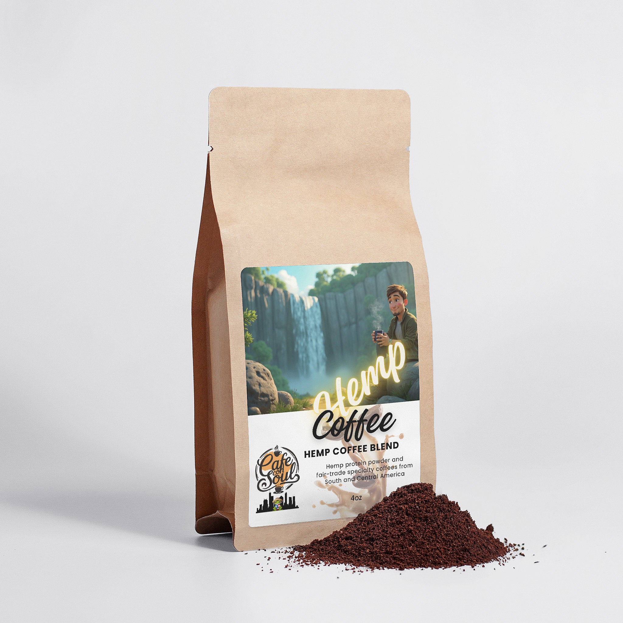 Hemp Coffee Blend M - Medium Roast 4oz